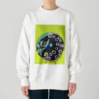 NIL のウサギの幽霊と花 Heavyweight Crew Neck Sweatshirt