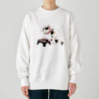 ねこ山うさぎの猫のご馳走🐱 Heavyweight Crew Neck Sweatshirt