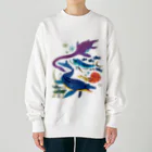 みなとまち層の白亜紀の海 Heavyweight Crew Neck Sweatshirt