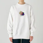 バナナ家のネコロビクス（レトロ） Heavyweight Crew Neck Sweatshirt