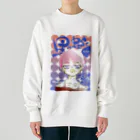 乾燥水路suzuri!の星の虹彩4メインビジュアル Heavyweight Crew Neck Sweatshirt