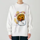 Le souffle blanc@SUZURIのしゅねまんハロウィンコスプレ ジャック・オーランタン Heavyweight Crew Neck Sweatshirt