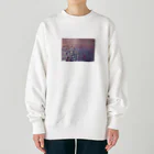 お花やさんの織物　ピンク・紫・青緑 Heavyweight Crew Neck Sweatshirt