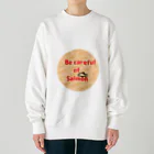 みりんさんの台所の鮭注意報 Heavyweight Crew Neck Sweatshirt