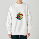 ドキドキお寿司文化会館のWOW！カラフル寿司 Heavyweight Crew Neck Sweatshirt