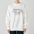 子育て応援隊ぱれっと！shopのフリフリちゃんとダムダムくん Heavyweight Crew Neck Sweatshirt