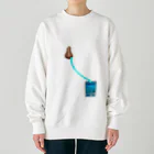 にしえんの鼻水寄付 Heavyweight Crew Neck Sweatshirt