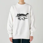 mickopyのかけるねこたち Heavyweight Crew Neck Sweatshirt