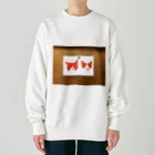 mickopyのハチワレシルエットズ Heavyweight Crew Neck Sweatshirt