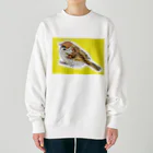 niwatsukinoのスズメ（クリクリお目目） Heavyweight Crew Neck Sweatshirt