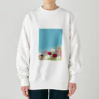 はっちゃんの空とコスモス Heavyweight Crew Neck Sweatshirt