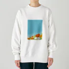 はっちゃんの空とポピー Heavyweight Crew Neck Sweatshirt