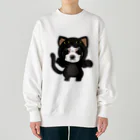 みきぞーん｜保護猫 ミッキー画伯と肉球とおともだちのmaruku Heavyweight Crew Neck Sweatshirt