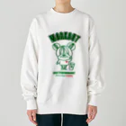 CHUBBYREW/チャビールーのスウェットガール-ワークアウト（緑） Heavyweight Crew Neck Sweatshirt