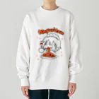 はつしも工房の喫茶ゆりィの飛び散りナポリタン Heavyweight Crew Neck Sweatshirt