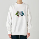 Cody the LovebirdのChubby Bird 仲良しオキナインコ Heavyweight Crew Neck Sweatshirt