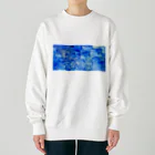 木壴寸のアルコールインクアート　アオ Heavyweight Crew Neck Sweatshirt