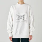 二木 こうた、🐭のアルビノダウンタウン（表裏デザイン）Type-A Heavyweight Crew Neck Sweatshirt