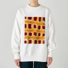 うにぽっぷこーんのゆるゆるちぇっく Heavyweight Crew Neck Sweatshirt