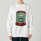 高堂玲/イラストの方の飛び出すトースト Heavyweight Crew Neck Sweatshirt