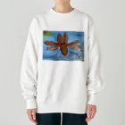 くろむしょっぷのくわがたさん Heavyweight Crew Neck Sweatshirt