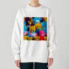 ミラくまのくまさんがたくさん Heavyweight Crew Neck Sweatshirt