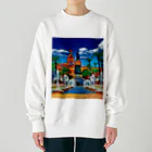 GALLERY misutawoのスペイン カディスのサン・ファン・デ・ディオス広場 Heavyweight Crew Neck Sweatshirt