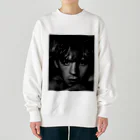 loo10のross lynch american singer Heavyweight Crew Neck Sweatshirt