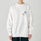 Jackalope Houseのツノアリウサギアジサイモドキウミウシ 青色ver. Heavyweight Crew Neck Sweatshirt