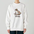 香庭くゆるのグラフロ/レトロマルチ/カエル Heavyweight Crew Neck Sweatshirt