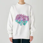 差替洋装店の長女さんの花畑 Heavyweight Crew Neck Sweatshirt