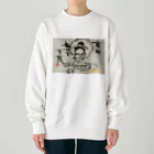 KIYOKA88WONDERLANDの観音さま　平常心でいきましょうー。 Heavyweight Crew Neck Sweatshirt