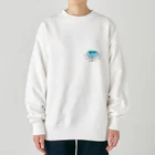 出陣、れんこん丸ののんびりクラゲちゃん Heavyweight Crew Neck Sweatshirt