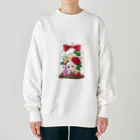 🦛ひぽまるちゃんねる🐨のバラドームミニキャラまるちゃん Heavyweight Crew Neck Sweatshirt