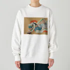 寿めでたや(ukiyoe)の日本画：上村松園_伊勢大輔(1929) Heavyweight Crew Neck Sweatshirt