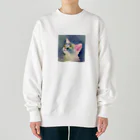 broccoli-のcat1 Heavyweight Crew Neck Sweatshirt