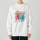 どーなつハウスのCafeリインカーネイションこはねandこゆき Heavyweight Crew Neck Sweatshirt