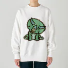 segasworksのトリケラちゃん（お座り）首傾げ Heavyweight Crew Neck Sweatshirt