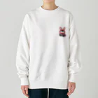 EIKA'S ANIMALS のペンギン　うさみみ Heavyweight Crew Neck Sweatshirt