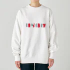 壱岐・八幡まちづくり協議会のはらほげ地蔵（モダン）レッド Heavyweight Crew Neck Sweatshirt