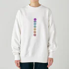 pinturaのchakra mantra Heavyweight Crew Neck Sweatshirt