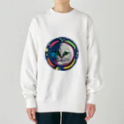 宇宙猫の宇宙猫 Heavyweight Crew Neck Sweatshirt