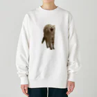 茶トラねこずのあくび猫のシロ Heavyweight Crew Neck Sweatshirt