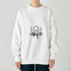 空想画学販売所のメイクルームのネコ女優 Heavyweight Crew Neck Sweatshirt