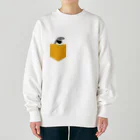 babigon shop on the earth のオオアリクイ　親子　黄 Heavyweight Crew Neck Sweatshirt