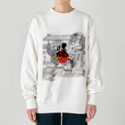 書浪人善隆・硯の書アート「筆文字シリーズ」首里城 Heavyweight Crew Neck Sweatshirt