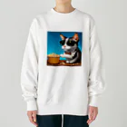 じょんすたいるのPopcorn Cat Heavyweight Crew Neck Sweatshirt