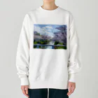 Schanの日本の桜 Heavyweight Crew Neck Sweatshirt