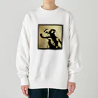 おもしろいTシャツ屋さんの犬　DOG　ステンシル Heavyweight Crew Neck Sweatshirt