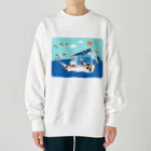 Fortune Campers そっくの雑貨屋さんのさおりん号で釣りしよう Heavyweight Crew Neck Sweatshirt